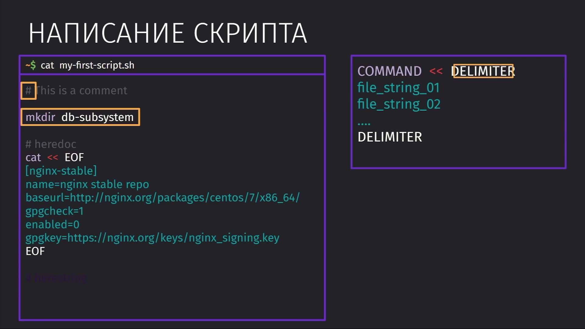 Постер к видео Первый скрипт