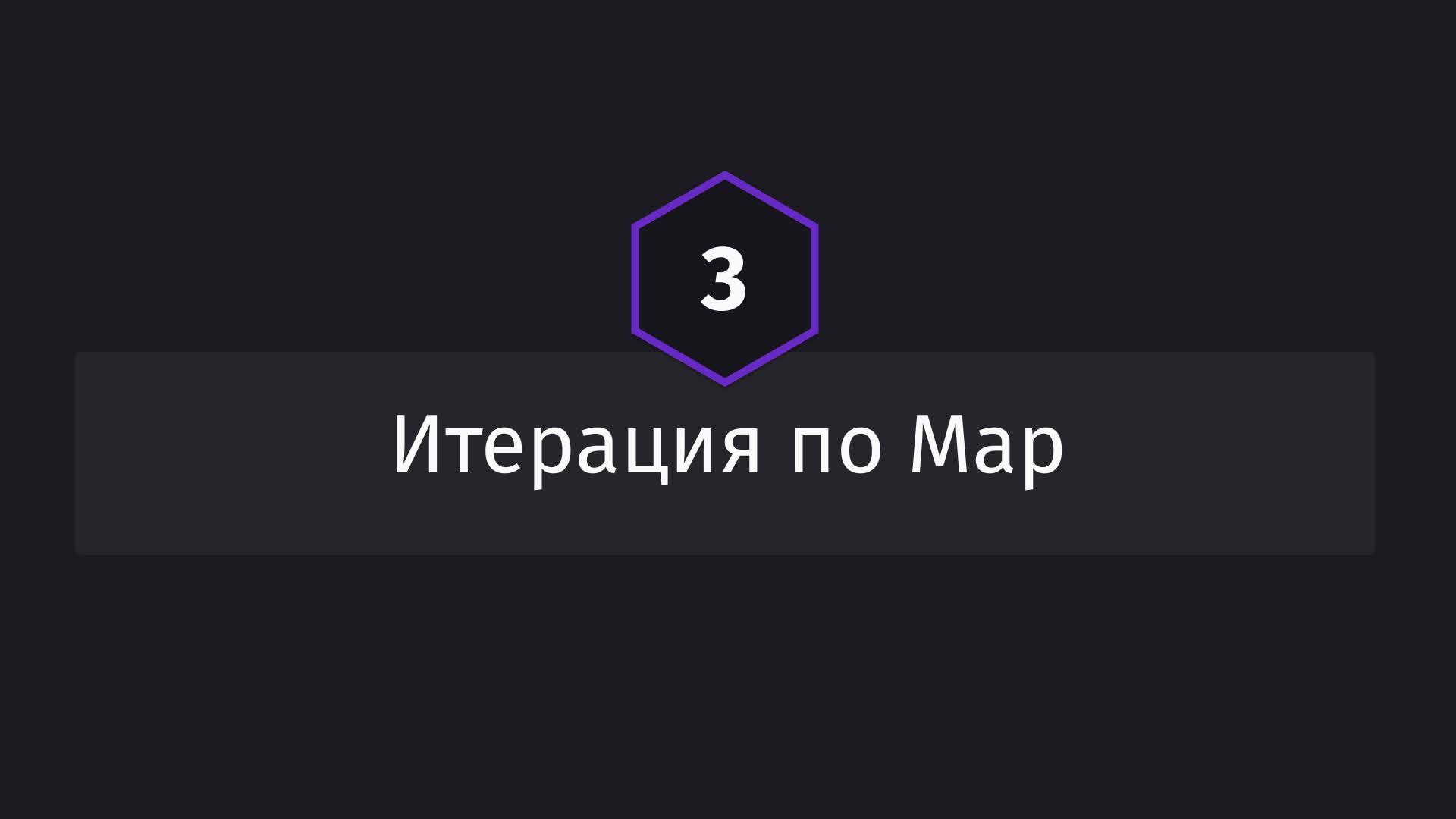Постер к видео Итерация по Map