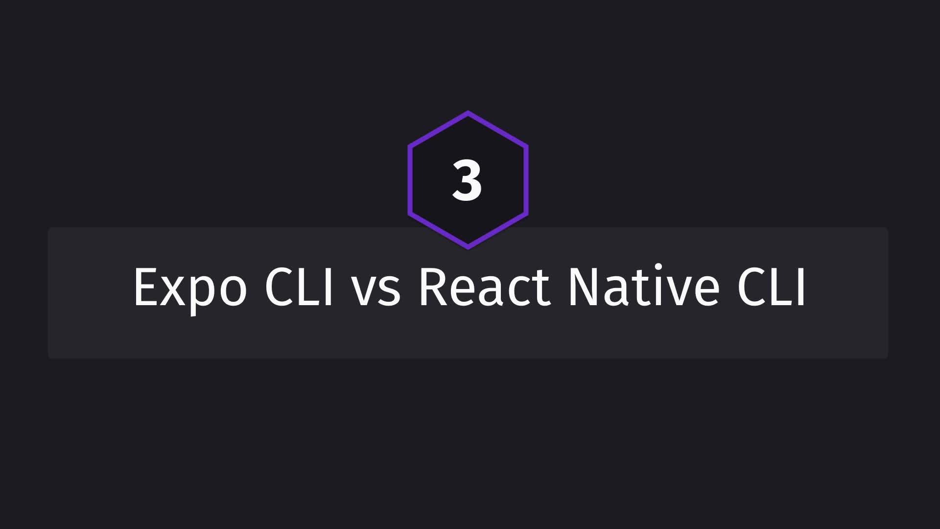 Постер к видео Expo CLI vs React Native CLI